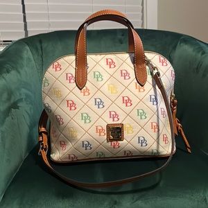 Dooney & Burke Rainbow Logo Satchel